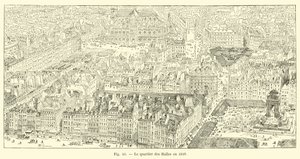 1849 yılında Halles bölgesi by French School