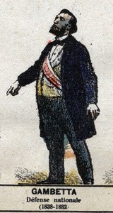 Leon Gambetta (1838-1882), Fransız politikacı “” Galeriede Kings and Queens of France ve 1643
