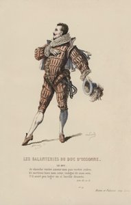Les Galanteries Du Duc D'Ossonne, The Duke (renkli gravür) by French School