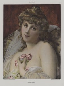 Les Roses (Güller) (renkli taş) by French School