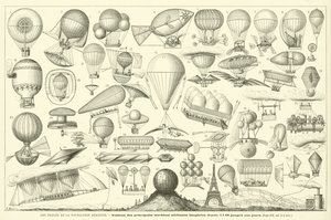 Les Toques De La Navigation Aerienne (gravür) by French School