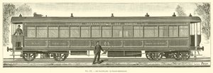 The Wagons-Lits, the Wagon-Restaurant (gravür) by French School