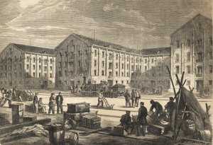 Les docks de Rouen en 1866 - 1866