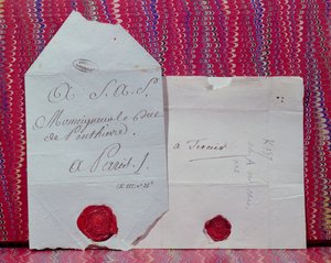 Lettres de cachet (Kraliyetin sürgüne veya birini hapse atma emri) by French School