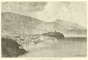 Lipari adası (gravür) by French School