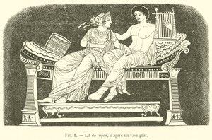 Daybed (gravür) by French School