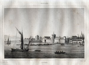 Livorno - Livorno - Toskana - M. de Norvins, Ch. Nodier 1834-1836. by French School