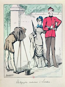 Londra Sokak Fotoğrafçısı. 19. yüzyılın sonlarında by French School