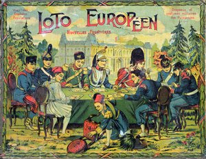 Loto Europeen, Çocuklar için Loto oyununun Fransızca versiyonu, c.1900 by French School
