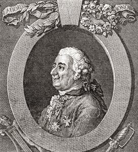 Louis-Élisabeth de la Vergne, comte de Tressan, 1705- 1783. French soldier, physician, scientist, medievalist and writer. From Les Heures Libres published 1908. by French School