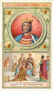 Louis III ve küçük kardeşi Carloman II, Fransa