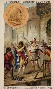 Louis III ve Concino Concini, Marquis d'Ancre suikastı by French School