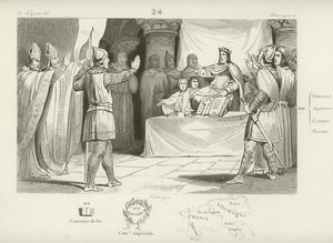 Louis I, Frank Kralı ve Kutsal Roma İmparatoru by French School