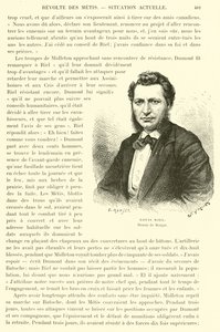 Louis Riel , Kanadalı politikacı ve Kanada çayırlarının Metis halkının lideri by French School