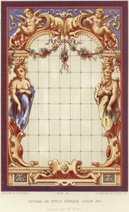 Louis XIII tarzı vitray by French School