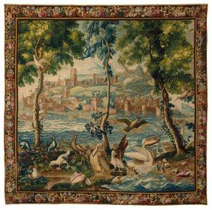 Louis XIV Beauvais "limanları" duvar halısı, c.1700 by French School
