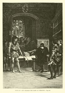 Louis XI ve Charles Döküntü Peronne
