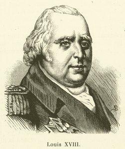 Louis XVIII (gravür) by French School