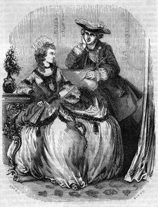 Louis XV ve Madame de Pompadour, Jeanne Antoinette Poisson (1721-1764) (Marquise de Pompadour) - L.-P