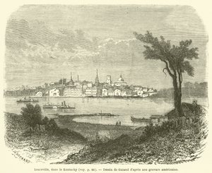 Louisville, Kentucky (gravür) by French School