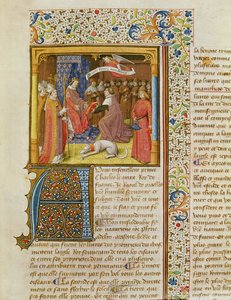 MS 246 f.1r Raoul de Presles St. Augustine tarafından La Cite de Dieu