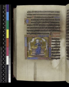 MS 300 f.284v, Song of Songs from the Psalter and Hours of Isabella of France, Paris, c.1265-70 (parşömen üzerine kalem ve mürekkep ve tempera) by French School