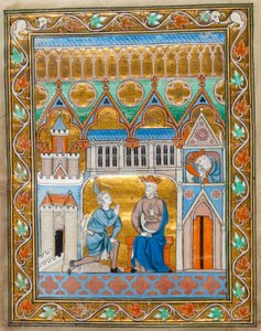 MS 300 fol.VIIi Kral David, Absalom
