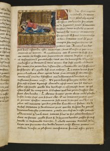MS Hunter 252 012r Yüz Haber Haberinden Sayfa, c.1461-62 by French School