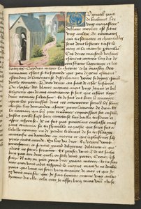 MS Hunter 252 033r Yüz Haber Haberinden Sayfa, c.1461-62 by French School