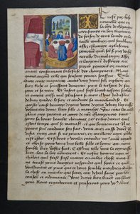 MS Hunter 252 042v Yüz Haber Haberinden Sayfa, c.1461-62 by French School