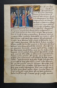 MS Hunter 252 062v Yüz Haber Haberinden Sayfa, c.1461-62 by French School