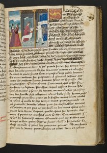 MS Hunter 252 066r Yüz Haber Haberinden Sayfa, c.1461-62 by French School