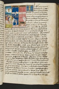 MS Hunter 252 070r Yüz Haber Haberinden Sayfa, c.1461-62 by French School