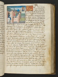 MS Hunter 252 101r Yüz Haber Haberinden Sayfa, c.1461-62 by French School