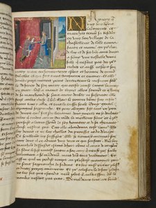 MS Hunter 252 103r Yüz Haber Haberinden Sayfa, c.1461-62 by French School