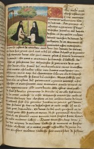 MS Hunter 252 109r Yüz Haber Haberinden Sayfa, c.1461-62 by French School
