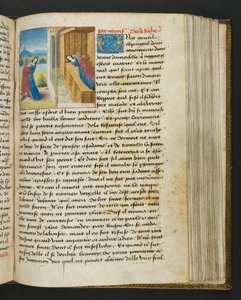 MS Hunter 252 112r Yüz Haber Haberinden Sayfa, c.1461-62 by French School