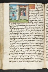 MS Hunter 252 127v Yüz Haber Haberinden Sayfa, c.1461-62 by French School