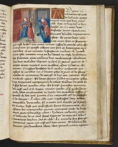 MS Hunter 252 180r Yüz Haber Haberinden Sayfa, c.1461-62 by French School