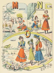 M N O: koyun, gerekli, kuş by French School