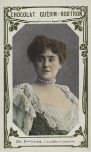Madam Bartet, Comedie Francaise (renkli fotoğraf) by French School