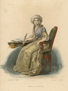 Madam Cottin (renkli gravür) by French School