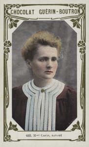 Madam Curie, bilgin (renkli fotoğraf) by French School