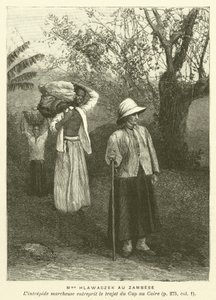 Madam Hlawaczek Au Zambese (gravür) by French School