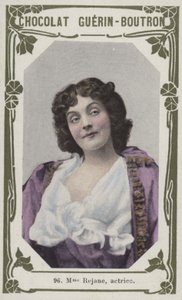 Madam Rejane, actrice (renkli fotoğraf) by French School