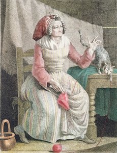 Külotsuz Madam, c.1789 by French School