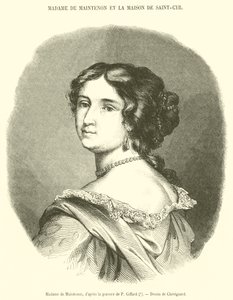Madam de Maintenon (gravür) by French School