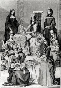 Madame de Maintenon, Hanımları Beklerken by French School