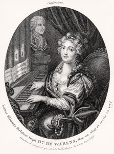 Madame de Warens, c.1789 (gravür) by French School