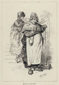 Madam la Concierge (gravür) by French School